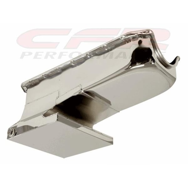 Cfr Performance CFR HZ-7480-C 1962-67 Chevy II & Nova 1958-79 Small Block 283-305-327-350-400 Drag Racing Oil Pan - Chrome HZ-7480-C - main